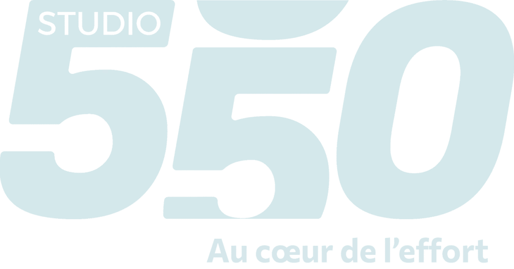 Logo studio 550 / au coeur de l'effort / hyrox / crossfit / yoga